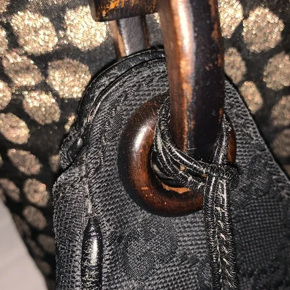 GUCCI VINTAGE bamboo handle bag - Picture 5 of 12